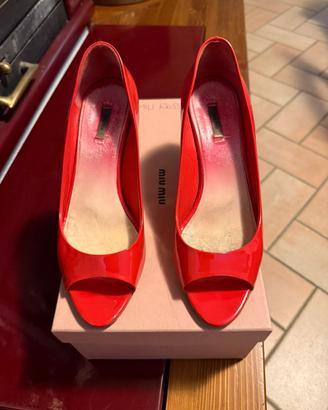 Scarpe miu miu rosse
