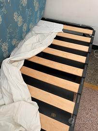 Rete a doghe letto singolo con materasso