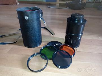 obbiettivo contax yashica 500mm f/8 con filtri