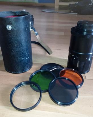obbiettivo contax yashica 500mm f/8 con filtri