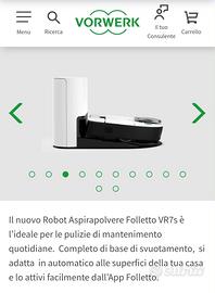 Robot Aspirapolvere Folletto VR7s