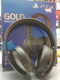 Sony PlayStation 4 Gold Cuffie Wireless, Nero