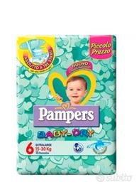 pannolini pampers baby dry taglia 6