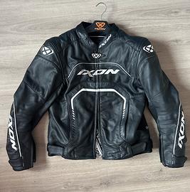 Giacca moto in pelle