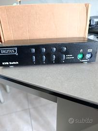 swithc kvm digitus 4 p VGA monitor tastiera mouse 