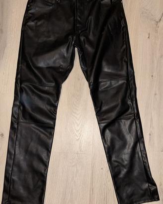 pantaloni in pelle H&M