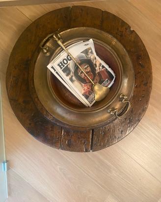 Braciere del 700 con supporto in legno