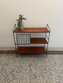 Mobile libreria vintage anni 60 con porta riviste