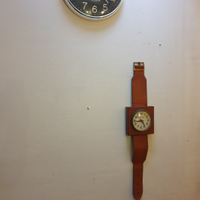 Orologio tipo polso da muro goldtime cint cuoio