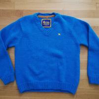 Maglione celeste uomo in lana Brand Lee Jeans