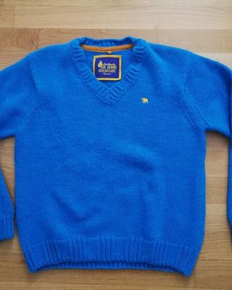 Maglione celeste uomo in lana Brand Lee Jeans