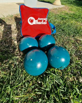 Bocce da gioco professionali con sacca originale. 