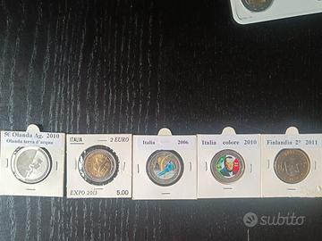 set blister monete collezione 