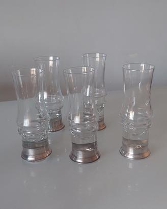 5 bicchieri da collezione 