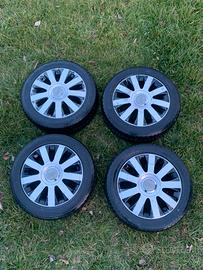 4 Audi 16" + gomme invernali Fulda 205/55 R16