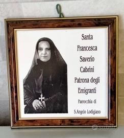 quadretto Santa Francesca Saverio Cabrini