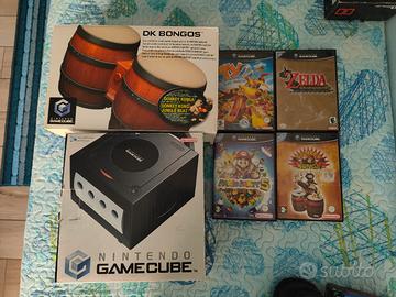 Game cube boxato con giochi