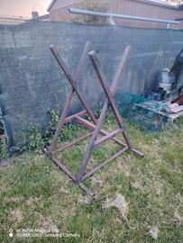 cavalletto in ferro per tagliare legna