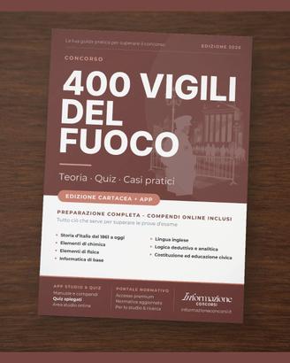 Manuale Concorso 400 Vigili del Fuoco Completa