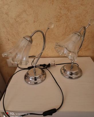 Due lampade da comodino 