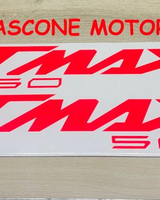 coppia adesivi scudo tmax 560 ROSSO FLUO