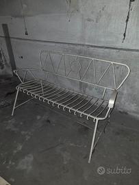 Panchina artigianale in ferro vintage fatta a mano