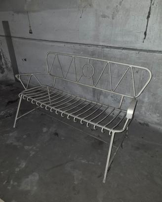 Panchina artigianale in ferro vintage fatta a mano