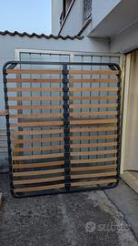 Letto matrimoniale in ottone Lipparini