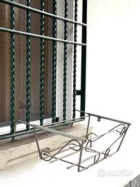 2 fioriere in ferro zincato