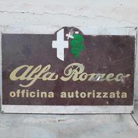 Insegna Officina Alfa Romeo epoca anni 50 / 60 