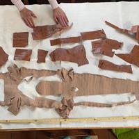 ritagli di pelle di coccodrillo 