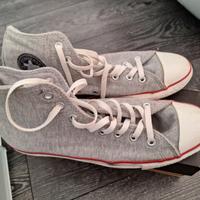 Converse Chuck Taylor All Star alta in tela grigia