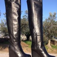 Scarpe made in italy stivale vera pelle