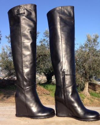 Scarpe made in italy stivale vera pelle