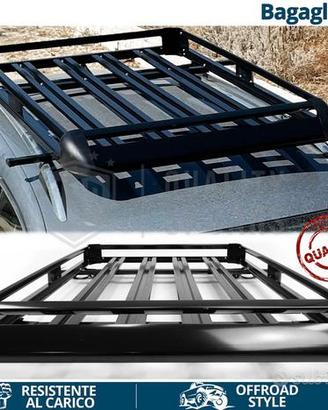 Cestello PORTAPACCHI Tetto per Dacia ALLUMINIO Ner