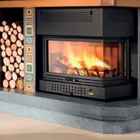 Termocamino a legna Famar modello SL destro 32 Kw