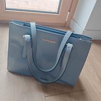 borsa a spalla donna azzurra 