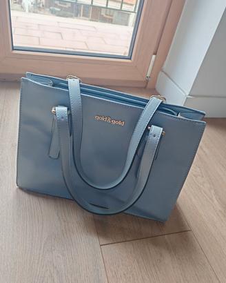 borsa a spalla donna azzurra 