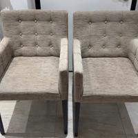 Coppia di sedie/poltroncine