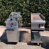 Attrezzatura per ristorante Friggitrice e piastra