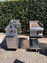 Attrezzatura per ristorante Friggitrice e piastra