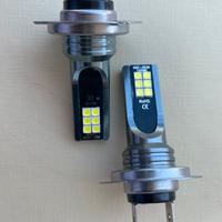 Coppia lampade led H7 3030 - 12smd luce bianca 12v