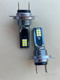 Coppia lampade led H7 3030 - 12smd luce bianca 12v