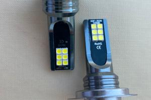 Coppia lampade led H7 3030 - 12smd luce bianca 12v