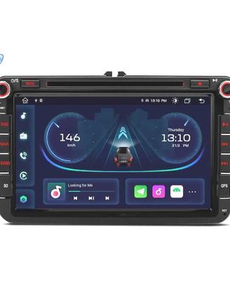 RADIO GPS ANDROID 14 PER VOLKSWAGEN VW GOLF POLO P