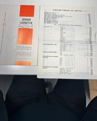 Catalogo storico della ditta Sergio Corbetta 50/69
