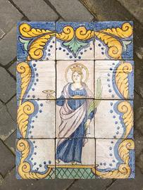 Mattonella riggiola Santa Lucia Patrona Siracusa