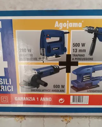 Set di 4 elettroutensili per il fai da te