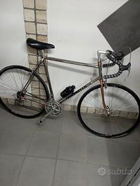 bicicletta corsa Columbus d'epoca cromata Pinarell