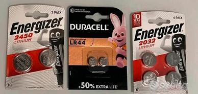 Tre confezioni batterie a pastiglia